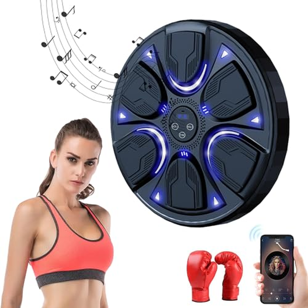 Music Boxing Machine, LED Music Boxing Machine, 8 rychlostních režimů a sady režimů počítání, Nástěnný boxovací terč Chytré boxo